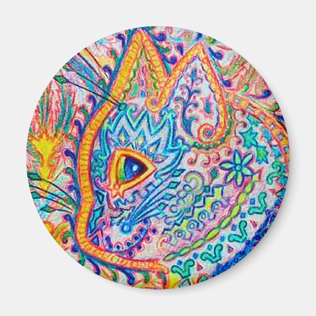 Louis Wain cat Magnet (Vorne)