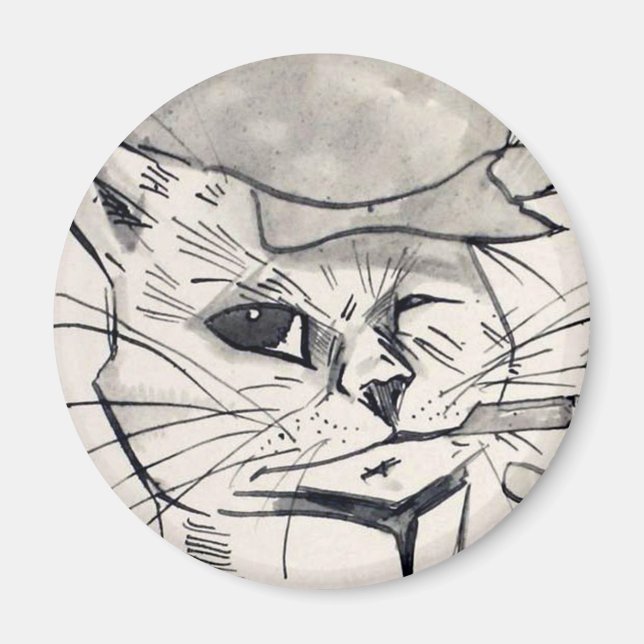 Louis Wain cat Magnet (Vorne)
