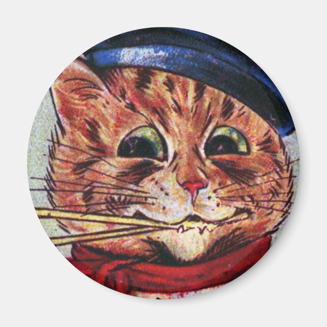 Louis Wain cat Magnet (Vorne)