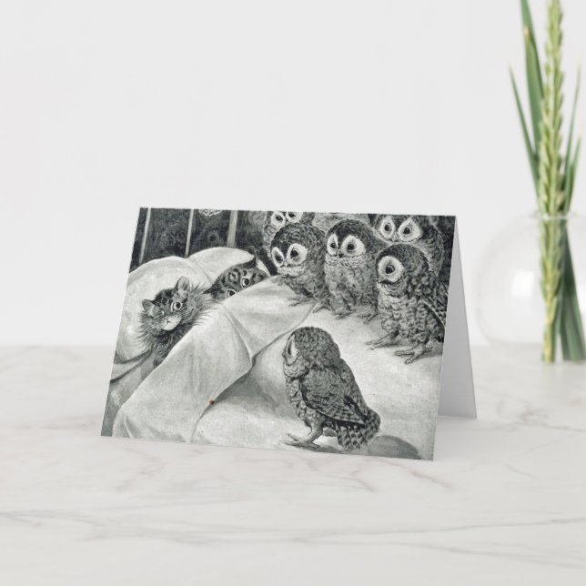 Louis Wain Cat Nightmare Karte (Vorderseite)