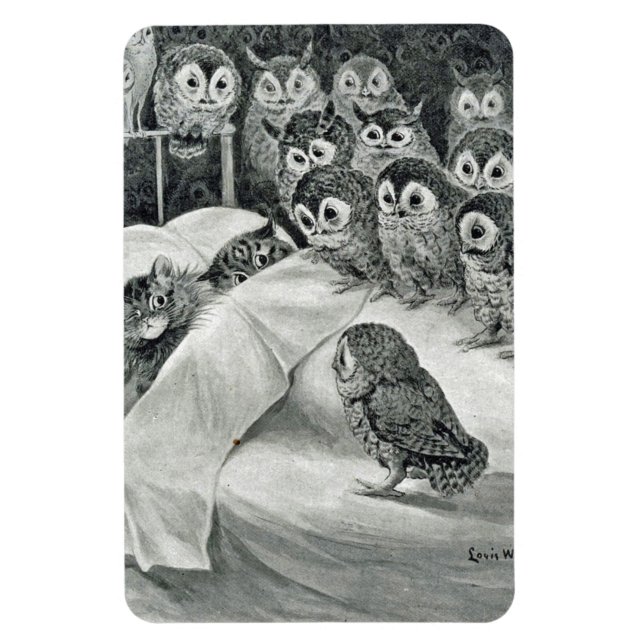 Louis Wain Cat Nightmare Magnet (Vertikal)