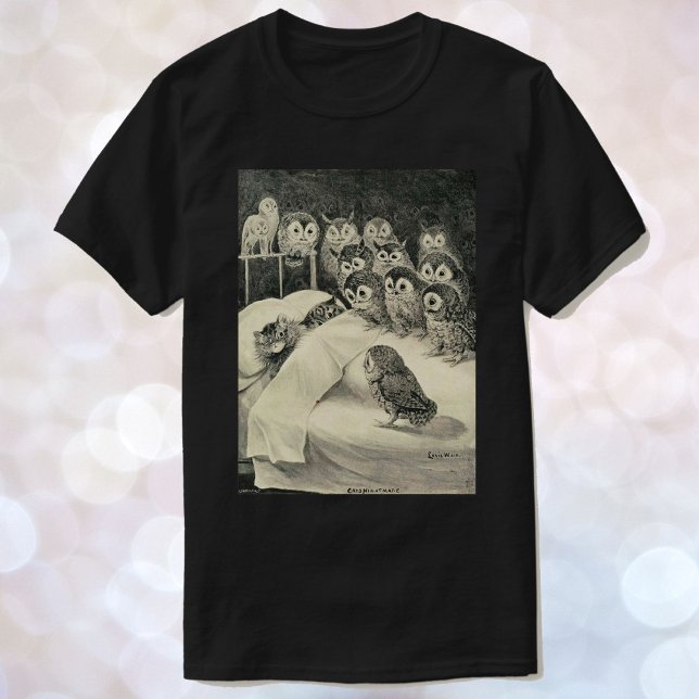 Louis Wain Cat Nightmare Owls Women's T-Shirt (Von Creator hochgeladen)