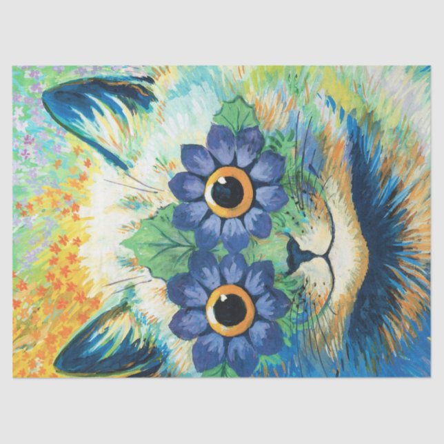 Louis Wain Cat Psychedelic Seidenpapier (Vorderseite)