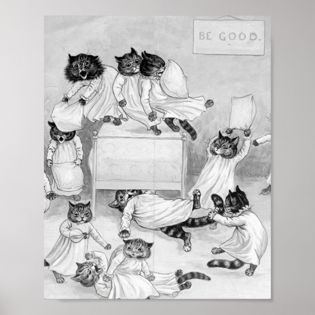 Louis Wain Cat Spaß Poster (Vorne)