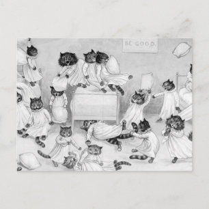 Louis Wain Cat Spaß Postkarte