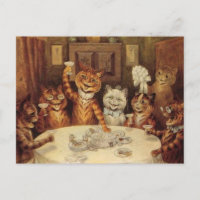 LOUIS WAIN CATS CAT CELEBRATION PARTY Postkarten