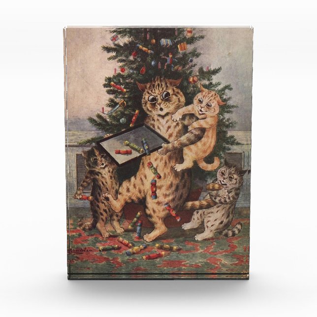 Louis Wain Christmas Time in Catland Fotoblock (Vorderseite)