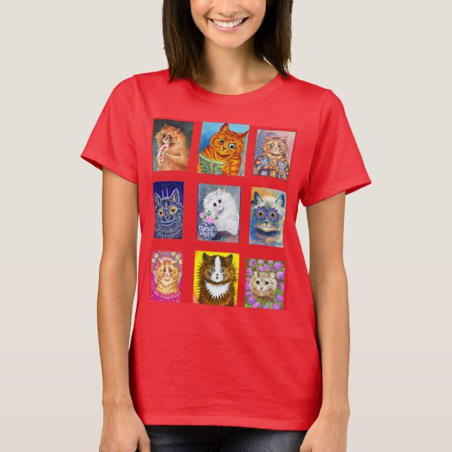 Louis Wain, Edwardian Cats T-Shirt (Vorderseite)