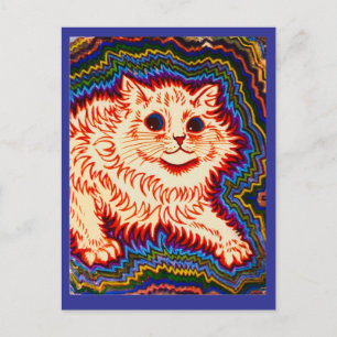 Louis Wain, Elektrische Katze, Feiertagspostkarte