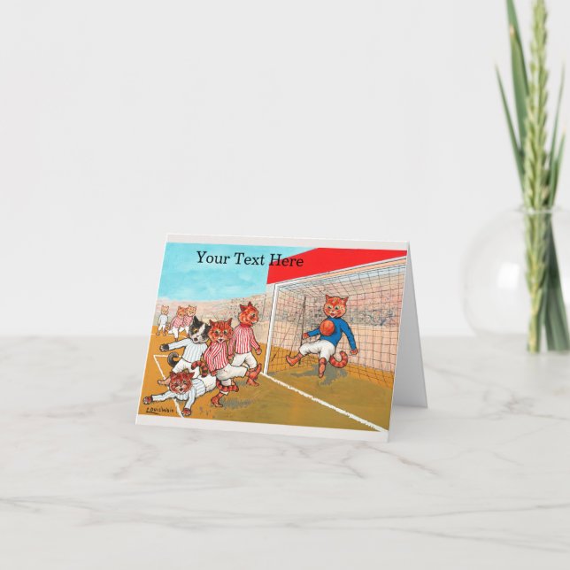 Louis Wain Fußball Karte (Vorderseite)