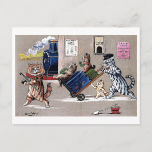 Louis Wain Katzen 1 Postkarte