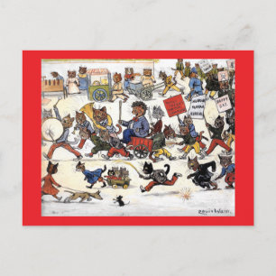 Louis Wain Katzen 2 Postkarte
