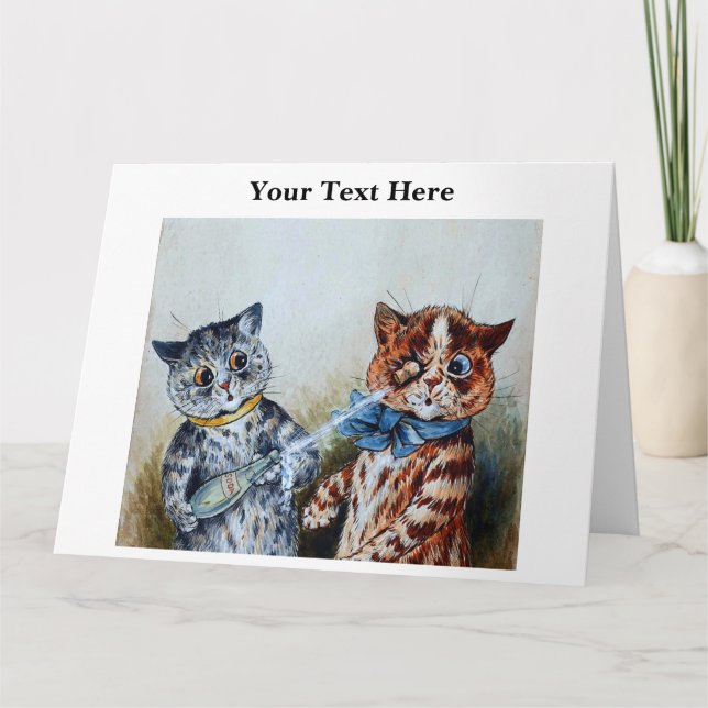 Louis Wain Katzen 3 Karte (Vorderseite)