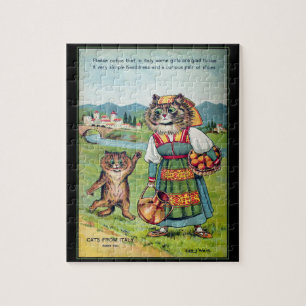 Louis Wain Katzen aus Italien Puzzle