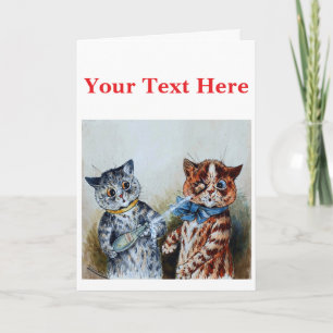 Louis Wain Katzen Dankeskarte