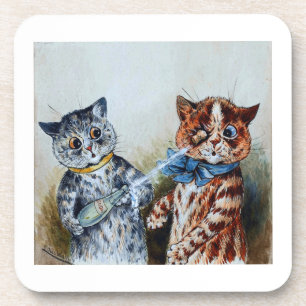 Louis Wain Katzen Getränkeuntersetzer