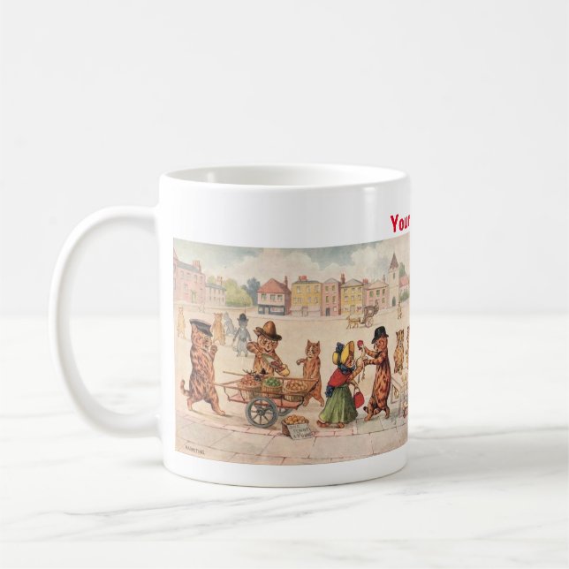 Louis Wain Katzen Kaffeetasse (Links)