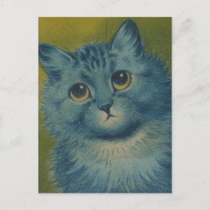 LOUIS WAIN NIEDLICHE VINTAGE CAT ART POSTCARD POSTKARTE