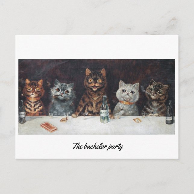 Louis Wain Postkarte (Vorderseite)