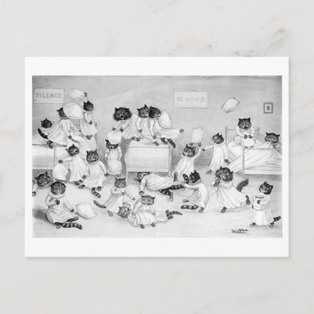 Louis Wain Postkarte (Vorderseite)