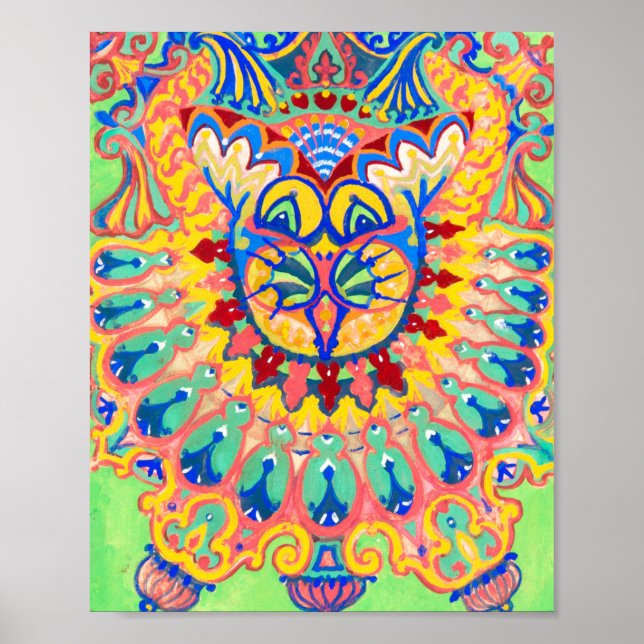 Louis Wain Psychedelic Cat Poster (Vorne)