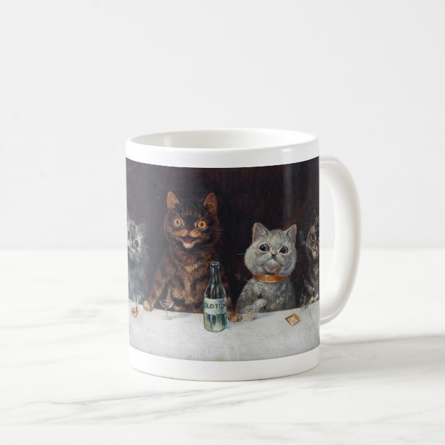 Louis Wain “ The bachelor party ” Tasse (VorderseiteRechts)