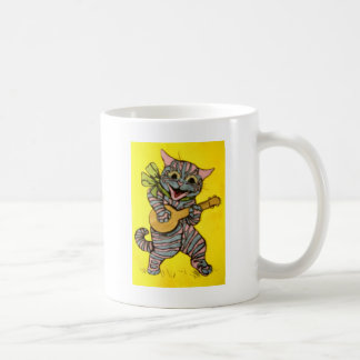 Louis Wain Ukulele-Katzenkunstwerk Tasse