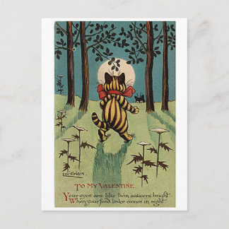 Louis Wain, Valentine Cat,  Postkarte