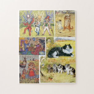 Louis Wain viele Bilder Spaß  Puzzle