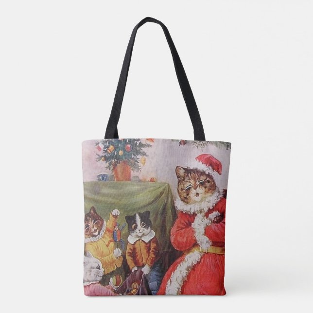 Louis Wain Weihnachtskatzen Vintage Viktorianische (Rückseite)