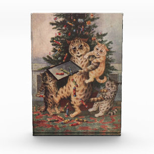 Louis Wain Weihnachtszeit in Katzenland Fotoblock