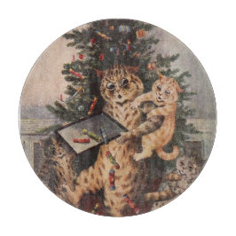 Louis Wain Weihnachtszeit in Katzenland  Schneidebrett