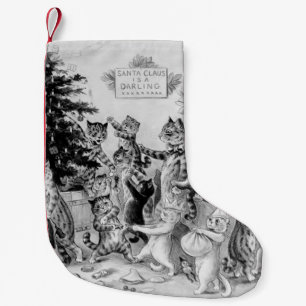 Louis Wains Katzen-Weihnachtsstrumpf Kleiner Weihnachtsstrumpf