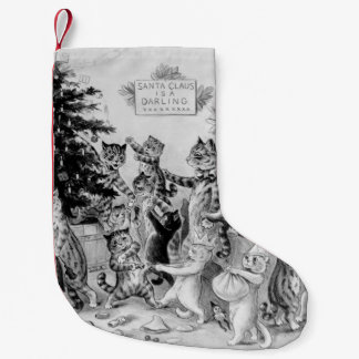 Louis Wains Katzen-Weihnachtsstrumpf Kleiner Weihnachtsstrumpf