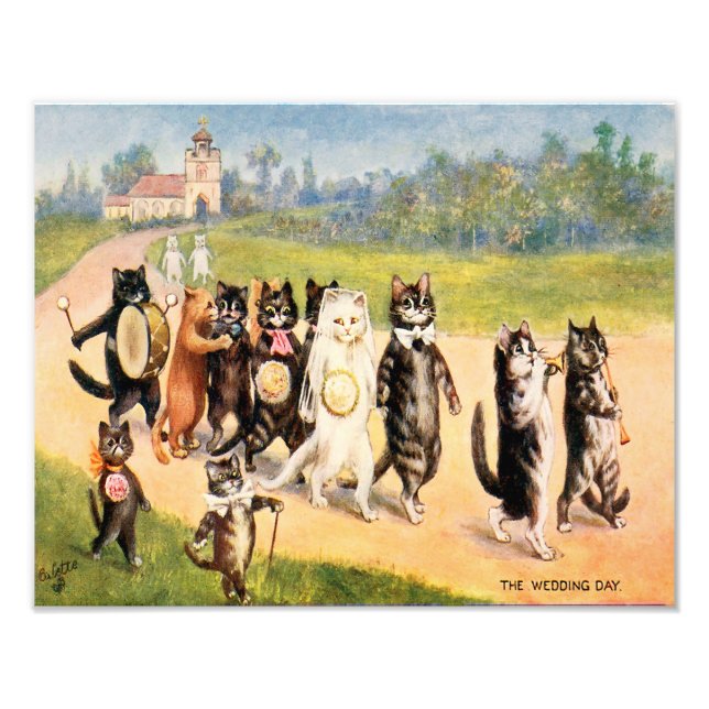 Louis William Wain "Wedding Day" Fotodruck (Vorne)