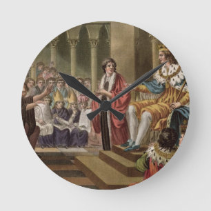 Louis XII (1462-1515) erklärte Vater des Peopl Runde Wanduhr