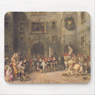 Louis XIII am Chateau von Blois, 1874 (Öl auf c Mousepad