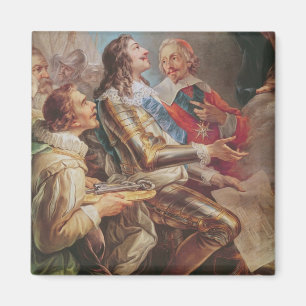 Louis XIII die Kirche von Notre-Dame einweihend Magnet