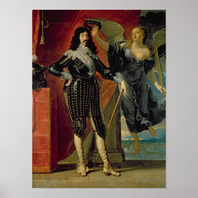 Louis XIII gekrönt vom Sieg, 1635 Poster (Vorne)