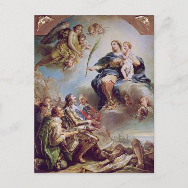 Louis XIII widmet der Kirche Postkarte (Vorderseite)
