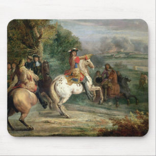 Louis XIV (1638-1715) die Belagerung eines Ci Mousepad