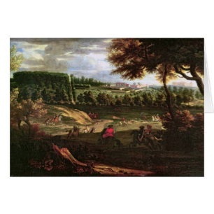 Louis XIV jagend an mergeligem mit einer Ansicht