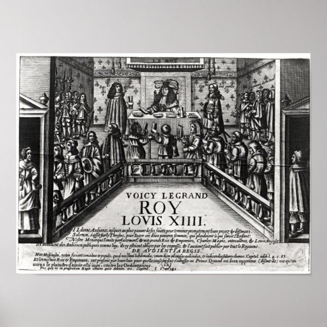 Louis XIV Justiz Poster (Vorne)