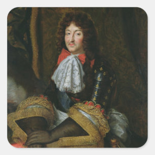 Louis XIV Quadratischer Aufkleber