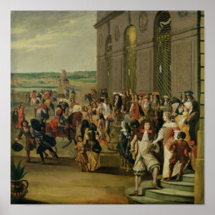 Louis XIV vor der Grotte von Thetis Poster