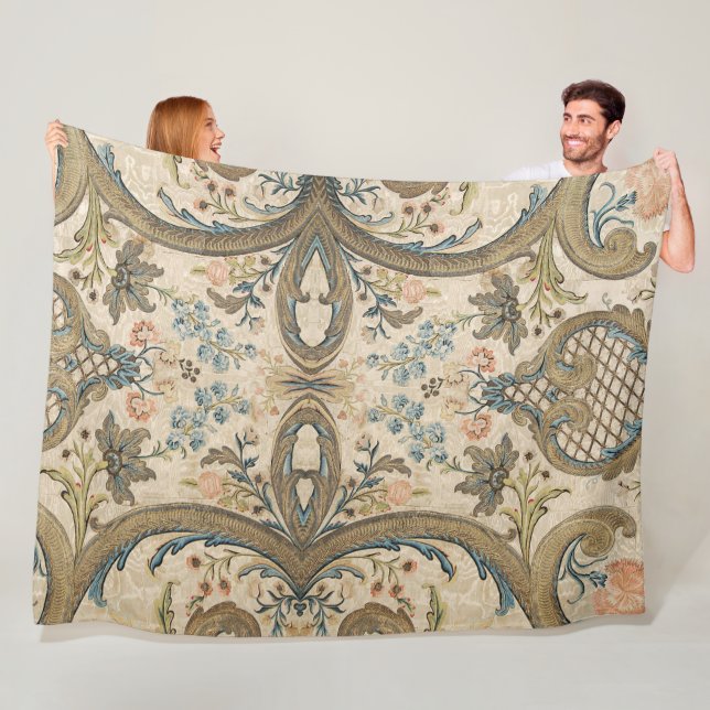 Louis XV Floral Fleece Blanket (Beispiel)