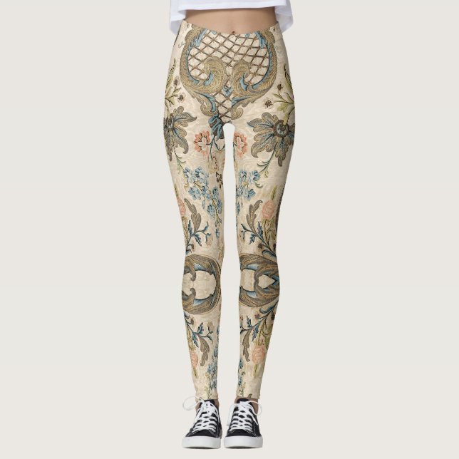 Louis XV Floral Leggings (Vorderseite)