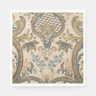 Louis XV Floral Print Standard Mittagessen Napkin Serviette
