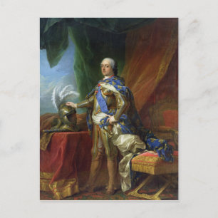 Louis XV King of France & Navarre, 1750 Postkarte