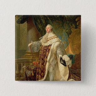 Louis XVI (1754-93) (Öl auf Leinwand) Button